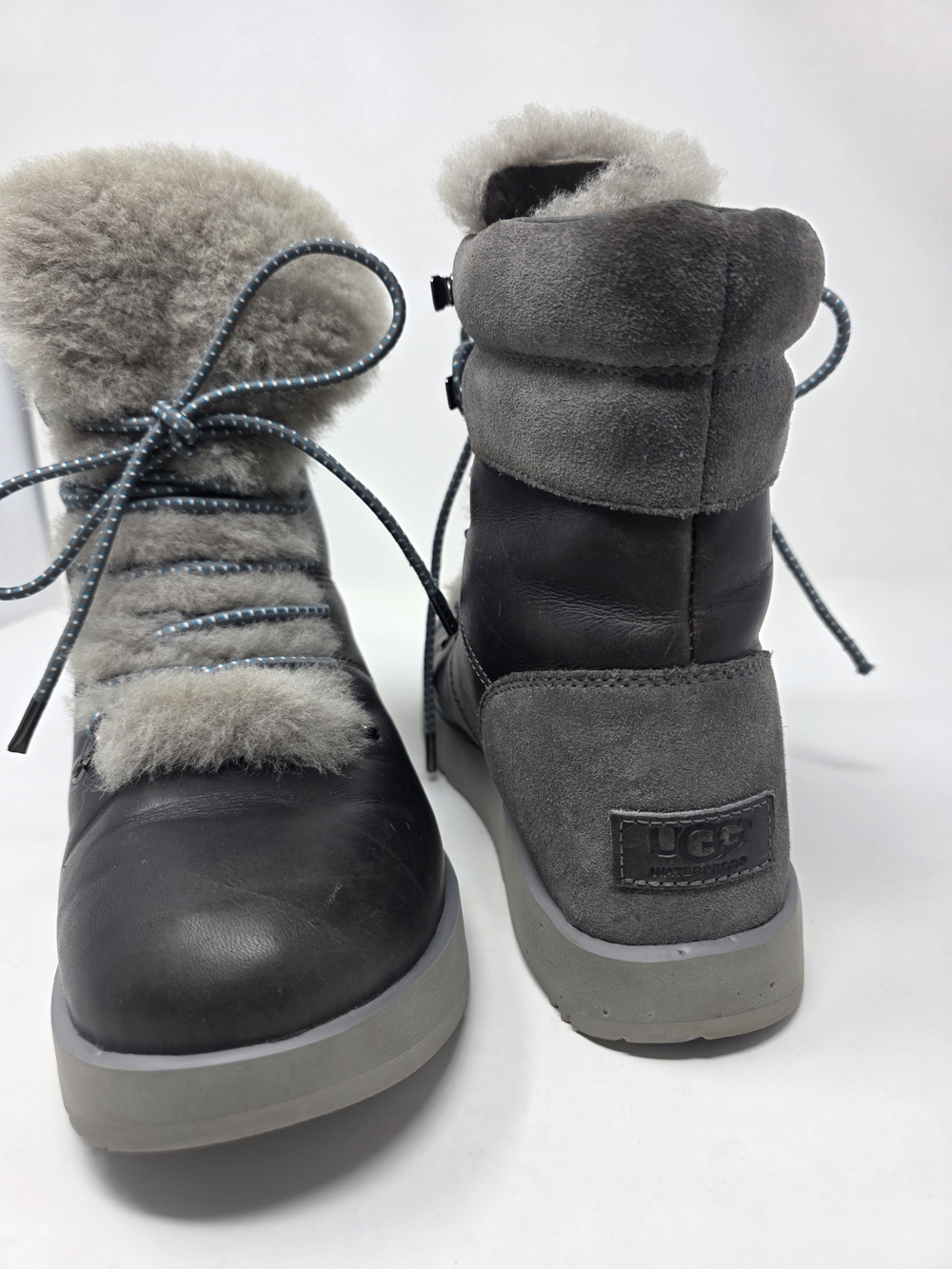 UGG Viki Waterproof Boots Gray Womens 8.5 - Picture 6 of 15